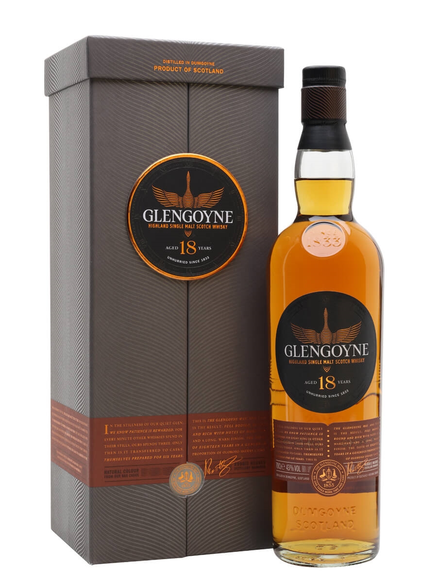 Glengoyne Highland Single Malt Scotch Whisky 18 Years DrinksBuff