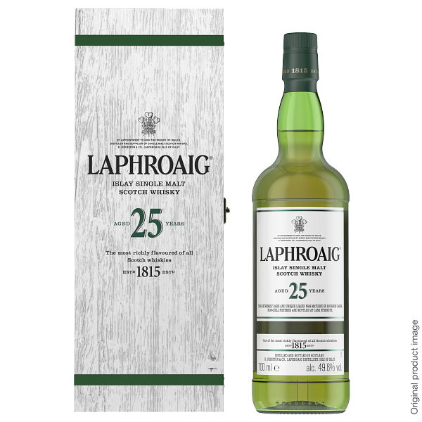 Laphroaig Islay Single Malt Scotch Whisky 25 Years Old - DrinksBuff