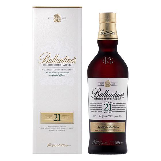 Ballantines Very Old Blended Scotch Whisky Aged 21 Years