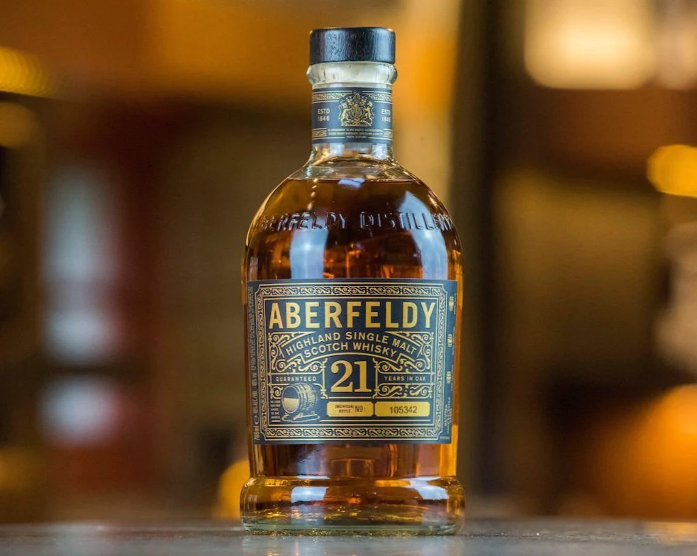 Dewars Aberfeldy Single Highland Malt Scotch Whisky Aged 21 Years