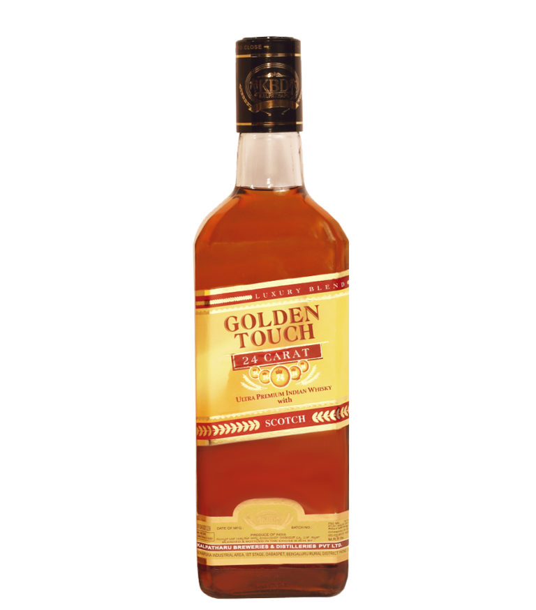 Golden Touch 24 Carat Ultra Premium Indian Whisky With Scotch DrinksBuff