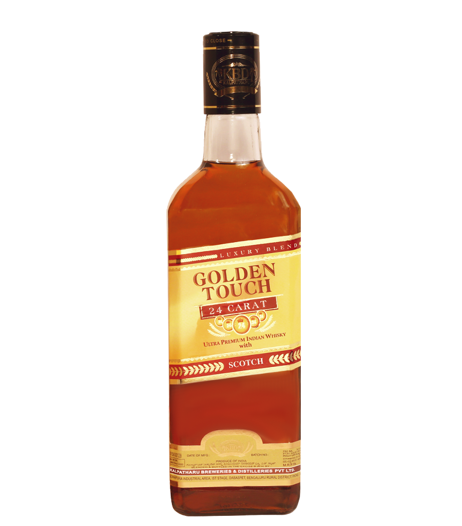 Golden Touch 24 Carat Ultra Premium Indian Whisky With Scotch