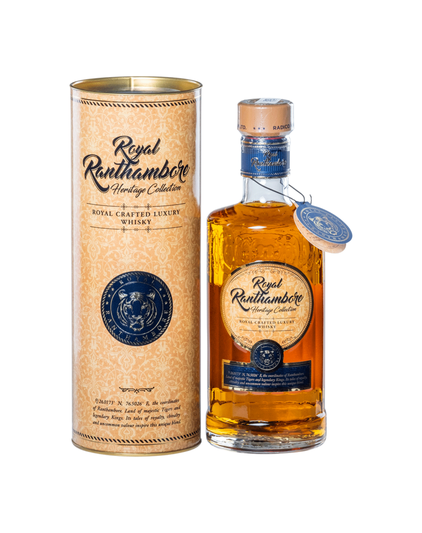 Royal Ranthambore Heritage Collection Royal Crafted Reserve Whisky ...