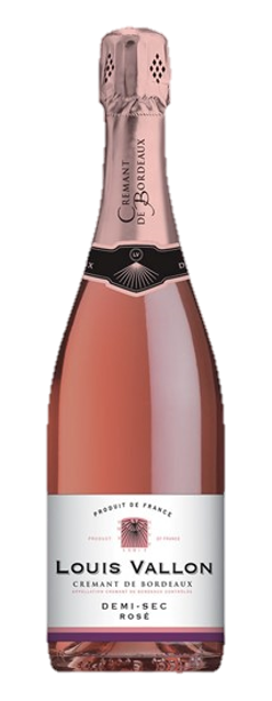 Louis Vallon Cremant De Bordeaux Demi-Sec Rose